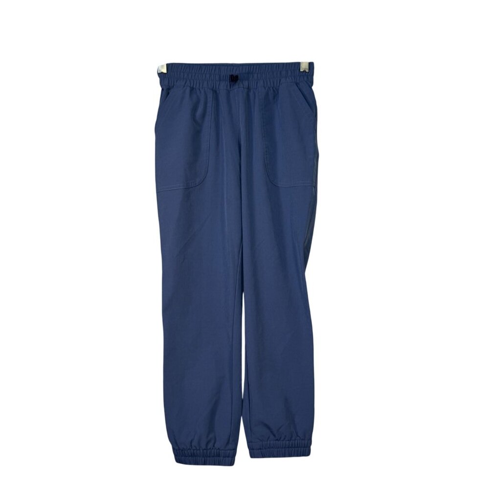 Patagonia Womens Medium Blue Elastic Waist Joggers 89% Recycled Polyester 11% El